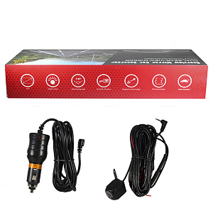 ВидеоРегистратор в зеркале заднего вида L1001-1 + выносная камера черный