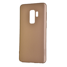 Силиконовый чехол для Samsung G965 Galaxy S9 Plus X-Level Guardian матовый золото
