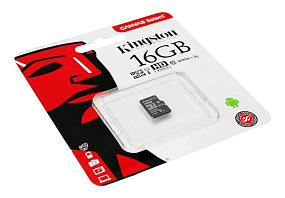 MicroSD 16Gb Kingston Class 10 80Mb/s без адаптера