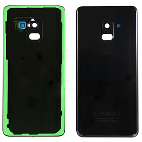 корпус для телефона Samsung A530 (А8 2018) Задняя крышка (черный) - Премиум