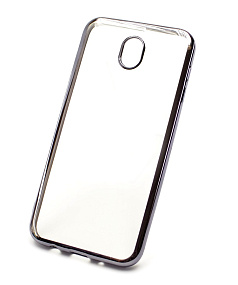 Силиконовый чехол для Samsung J520 Galaxy J5 (2017) с хром. контуром черный