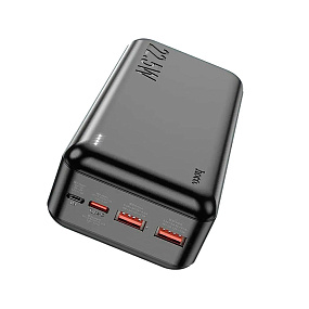 Портативное зарядное устройство Hoco J101B 2USB/Micro/Type-C 22.5W 30000mAh черный