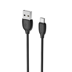 Дата кабель micro USB - USB Borofone BX19 Benefit 2.4A 1м черный