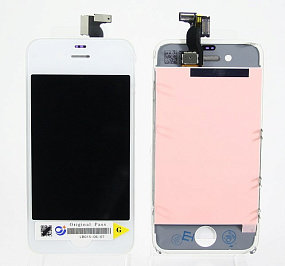 Дисплей для телефона iPhone 4 в сборе Белый - AAA