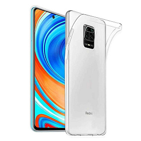 Силиконовый чехол Xiaomi Redmi Note 9S/9 Pro/9 Pro Max прозрачный