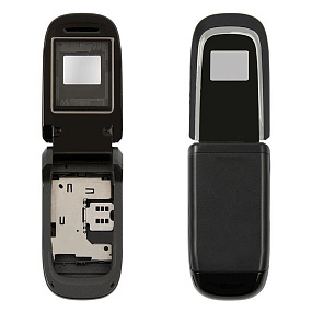 корпус для телефона Nokia 2660 +ср.часть(черный)+клав-ра