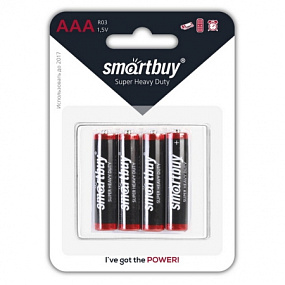 Батарейка ААА SmartBuy R3 4BL 4/48/960 1шт