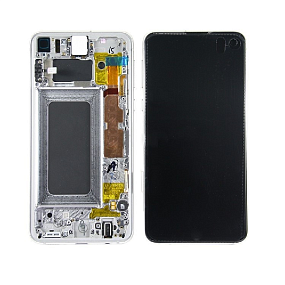 Дисплей для телефона Samsung G970F (S10e) модуль Белый - Оригинал