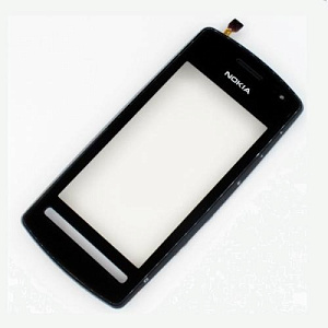 Сенсор для телефона Nokia 600 в сборе Черный