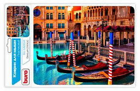 Коврик для мыши Buro пластиковый Венеция 80х230мм