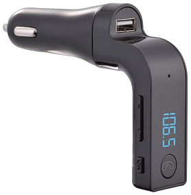 FM-модулятор CARG7 (Bluetooth, MicroSD, USB, дисплей)(УЦЕНКА)повр.упак.