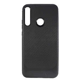Силиконовый чехол Honor 9C/P40 Lite SC149 карбон черный