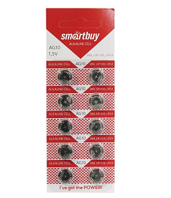 Батарейка SmartBuy AG10 10BL 1шт