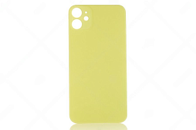 Задняя крышка iPhone 11 (стекло) желтый orig fabric