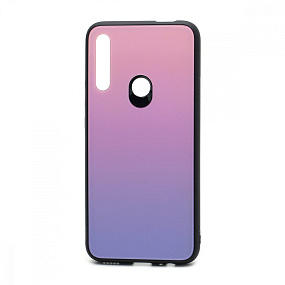 Задняя накладка Honor 9X/P Smart Z стекло Gradient (002) розово-голубой