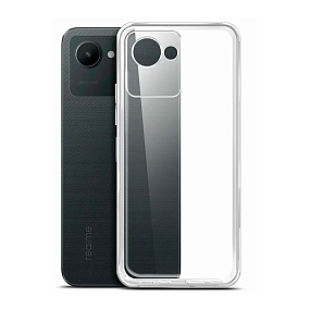 Силиконовый чехол Realme C30 прозрачный