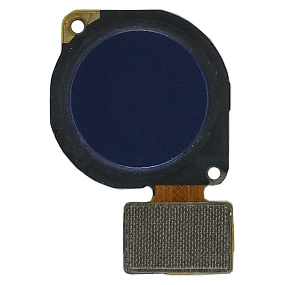 Шлейф Huawei P30 Lite/Y6p/Y6 2019/Honor 10 Lite/Honor 9A сканер отпечатка пальцев Синий