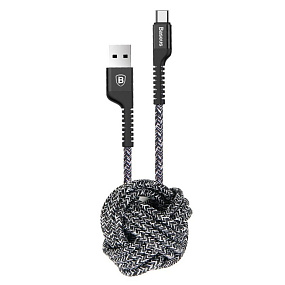 Дата кабель Type-C - USB Baseus CATZJ-B01 Anti-break 1м черный