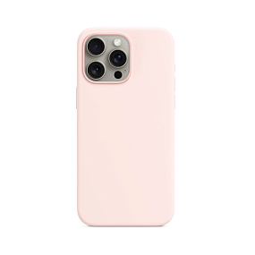 Кейс iPhone 15 Pro Max силикон SC311 светло-розовый