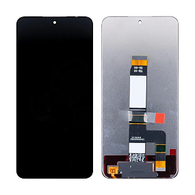 Дисплей для телефона Xiaomi Redmi 12 4G (23053RN02Y) в сборе с тачскрином Черный - Оригинал