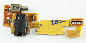 Шлейф Nokia X Dual на разъем гарнитуры/вибро/сенсо