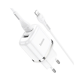 СЗУ-USB Hoco N4 2 выхода 2.4А белый