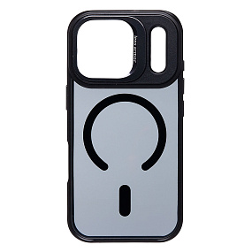 Кейс iPhone 17 Pro силикон SafeMag SM026 черный