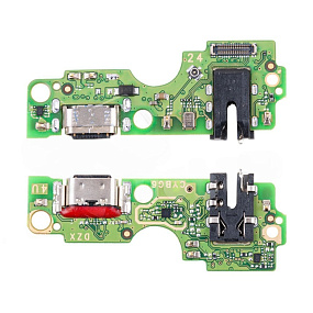 Шлейф Infinix Hot 40i (X6528B) плата на системный разъем/разъем гарнитуры/микрофон