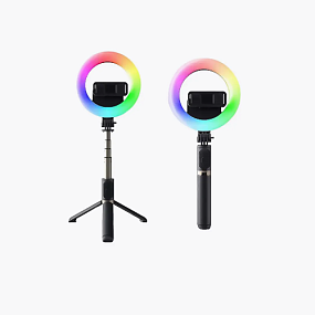 Кольцевая лампа для фото трипод с пультом RGB MJ07(УЦЕНКА)б/у,потертости, царапины