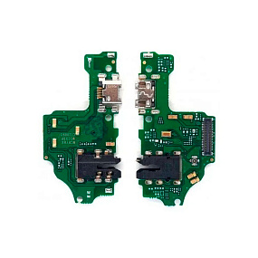 Шлейф Huawei Honor 9X Lite (JSN-L21) плата на системный разъем/разъем гарнитуры/микрофон - Премиум