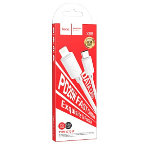 Дата кабель Type-C - Lightning Hoco X88 20W 2.4A 1м белый