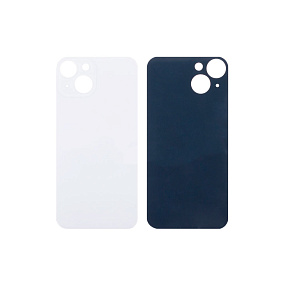 Задняя крышка iPhone 14 (стекло) белый в сборе со стеклом камеры orig fabric