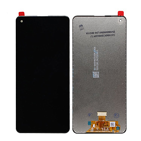 Дисплей для телефона Samsung A217F (A21s) в сборе с тачскрином Черный - Оригинал