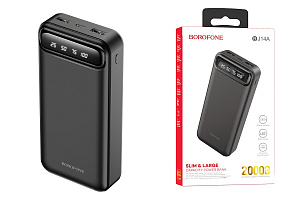 Портативное зарядное устройство Borofone BJ14A 2USB/Micro/Type-C 20000mAh черный
