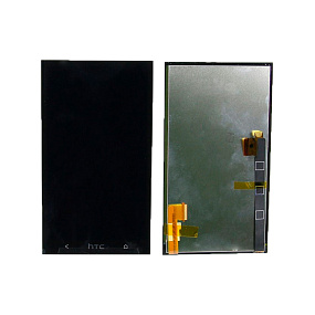 Дисплей для телефона HTC One Dual/802w в сборе с тачскрином Черный
