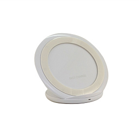 Беспроводное зарядное устройство круглое с подсветкой 5V/1000mA (УЦЕНКА) Не товарный вид