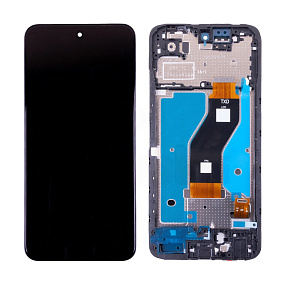 Дисплей для телефона Tecno Spark Go 2 (KM4) модуль с рамкой Черный - Оригинал