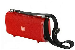 Колонка TG123 (Bluetooth/MicroSD/MicroUSB/FM/AUX) красная