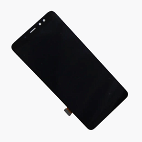 Дисплей для телефона Samsung A730F (A8+ 2018) в сборе с тачскрином Черный (OLED)