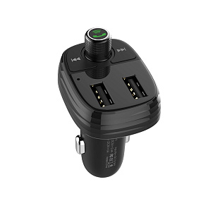 FM-модулятор Borofone BC16 (Bluetooth, MicroSD, 2USB, дисплей) черный