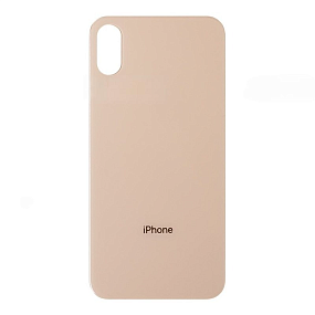Задняя крышка iPhone Xs (стекло) Розовое Золото orig fabric