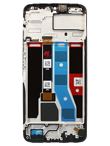 Дисплей для телефона Realme C51 (RMX3830) модуль с рамкой Черный - Оригинал