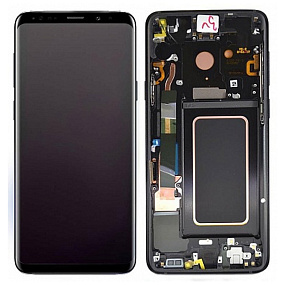 Дисплей для телефона Samsung G965F (S9+) модуль Черный - Оригинал