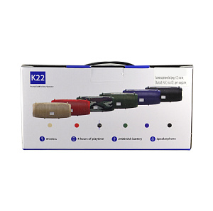 Колонка K22 (Bluetooth/MicroSD/USB/AUX) камуфляж