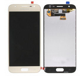 Дисплей для телефона Samsung J330F (J3 2017) в сборе с тачскрином Золото