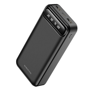 Портативное зарядное устройство Borofone BJ14A 2USB/Micro/Type-C 20000mAh черный