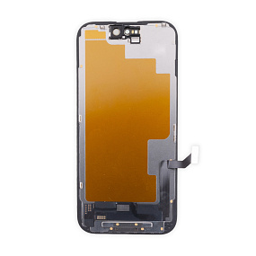 Дисплей для телефона iPhone 15 в сборе Черный - (Hard OLED) (площадка под IC)