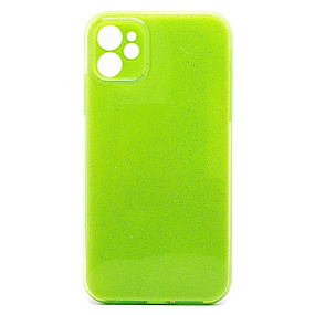 Кейс iPhone 11 силикон SC328 светло-зеленый