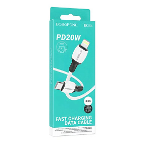Дата кабель Type-C - Lightning Borofone BX84 20W 3A 1м белый