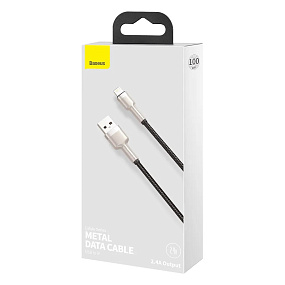 Дата кабель lightning - USB Baseus Cafule (CALJK-A01) 1м 2.4A черный